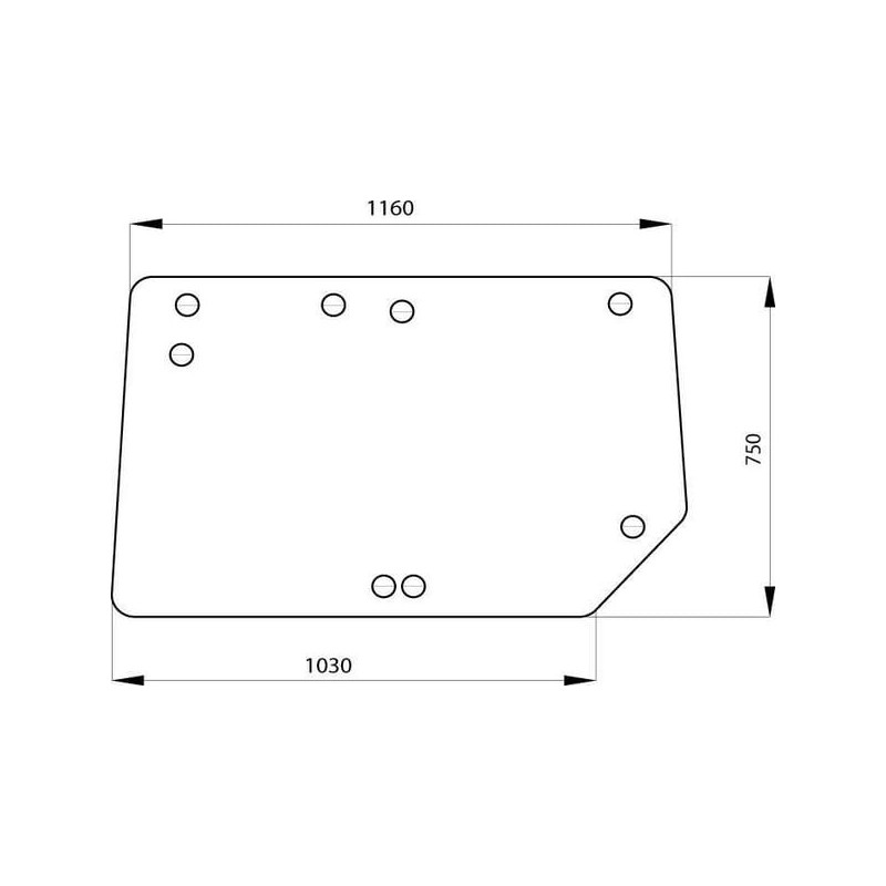 Top rear window - RT6005023210N Top rear window - RT6005023210N