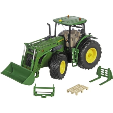 John Deere 7310R with front loader and bluetooth app control - S06792
