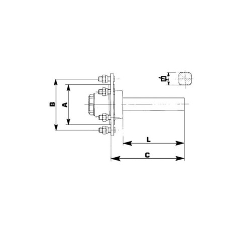 Laufachsstummel - S405150