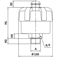 Entlüfterfilter SAP 054 - SAP054G2L03A