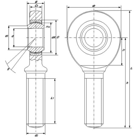 Rod end - SAA50TXE2LS