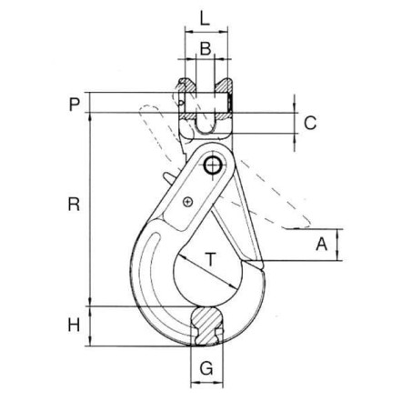 Safety hook 3,2T - SC10