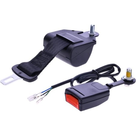 Retracting black seat belt 2 points with switch - SB2000337