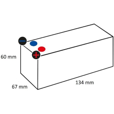 Battery 12V 3.2Ah closed Kramp - SBA03212KR