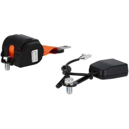 Retracting orange seat belt 2 points with switch - SB06001220A