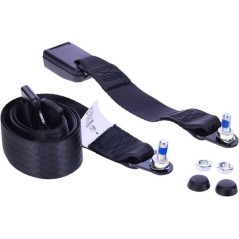 Static black seat belt 2 points - SB1000297
