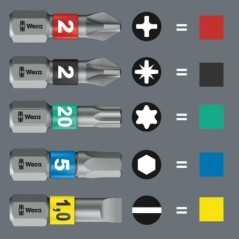 SC38401TS20 Wera, Bits für Innensechskantschrauben 