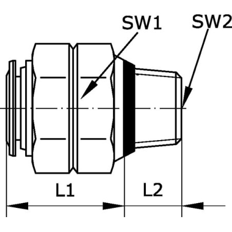 Steckverschraubung gerade 8x1/8 - SCSC818B