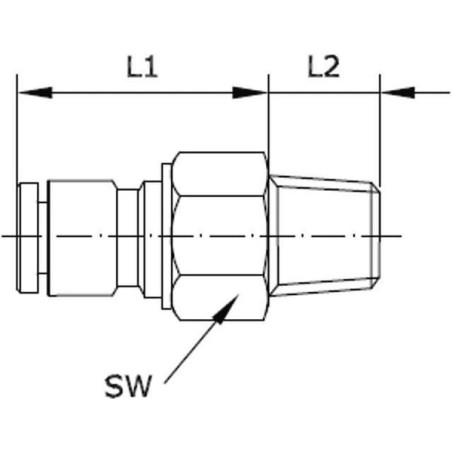 Steckverschraubung - SCRMT838P