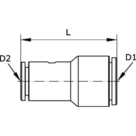 Push-in connector 8-6mm - SC86P