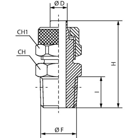 Straight push-on coupler - SCPOT518