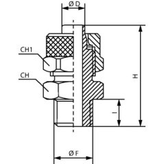 Straight push-on coupler - SCPOP1212