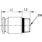 Straight push-in fitting 4xM5 - SCSR4M5B