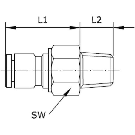 Steckverschraubung - SCRMT418P