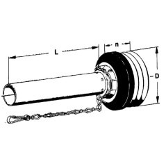 Osłona wału WOM połowa wew. standard średnica 185 mm, L1000 mm Walterscheid - SD251000I