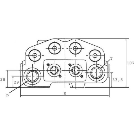 Front loader valve set, SDM102/2-1500 - SDM10221500