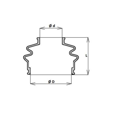 Gummikappe Steuerh. - SD95BS