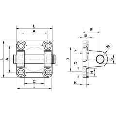 Swivel flange - SFB32PN