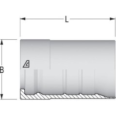 SFA4H25 Alfagomma, Spannbuchsen 