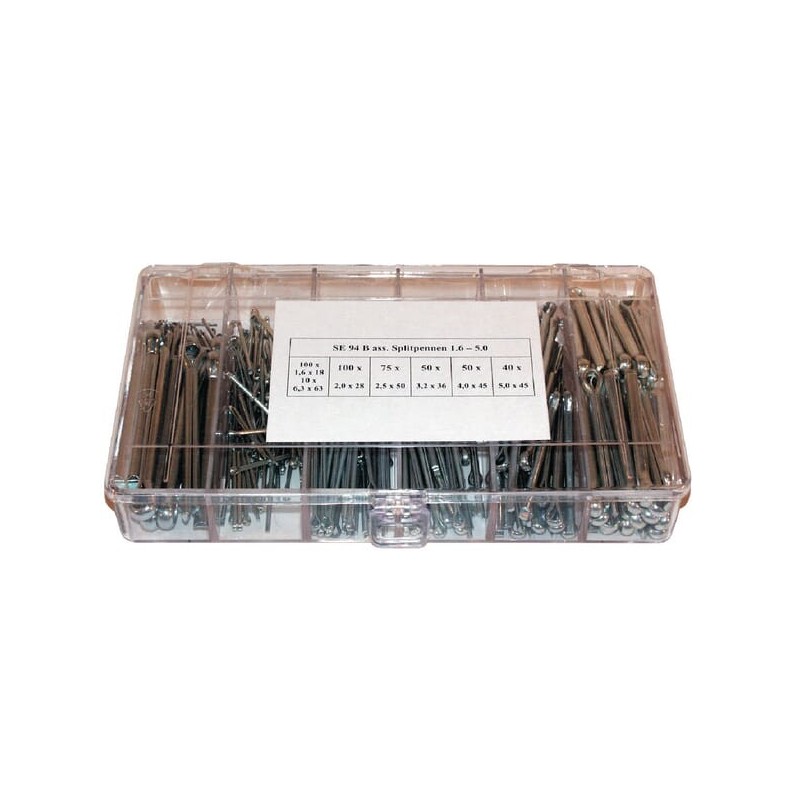 Split pin assortment B 1.6-6.0 - SE94B Split pin assortment B 1.6-6.0 - SE94B