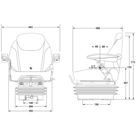 Sitz KAB 15/K6 AIR TES - SK204371