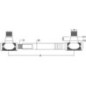 Tie rod complete - SHP408KR Tie rod complete - SHP408KR