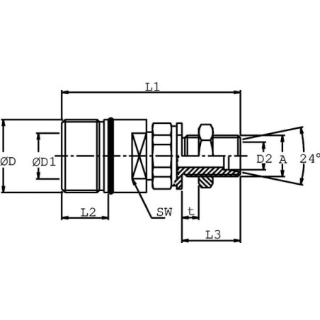 Kupplungsmuffe Schott 16S - SKSF12T24