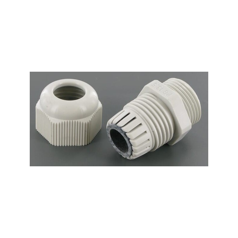 Cable gland PG13, PA, Grey - SKVPG13