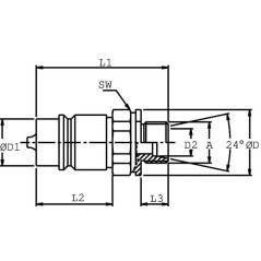 Coupling plug 3/4-UM22 - SKPM20N30