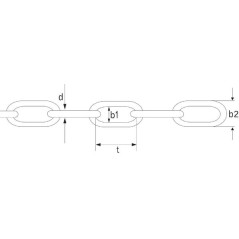 Link for plastic chain - SKK80