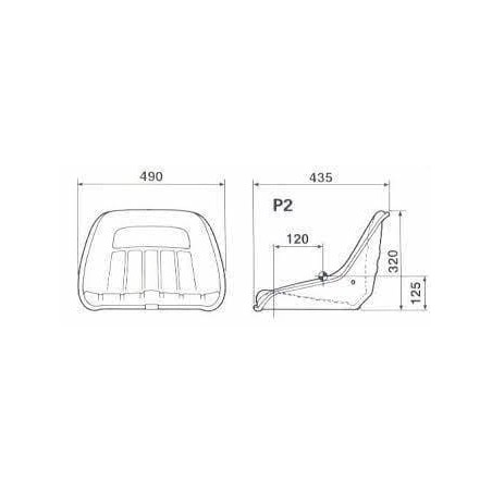 Sitz KAB P2, PVC - SK90828