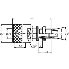 Hydrulic Coupling - SKSM12T24