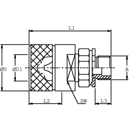 Quick Coupling F HS25-1-S3852 - SKSF32S52