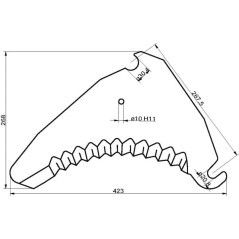 SM06899 Unbranded, Self-propelled harvester knives 