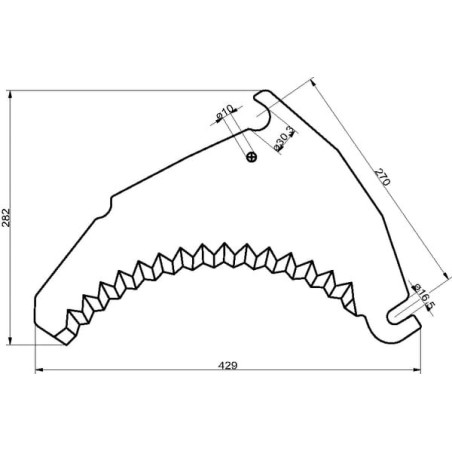 Ladewagenmesser Bergmann - SM02777