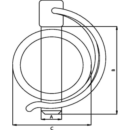 Rohrklappstecker 8x34mm - SLP834KR