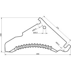 Bergmann silage blade - SM021011