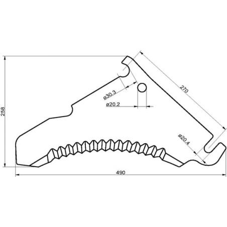 Bergmann silage blade - SM021011
