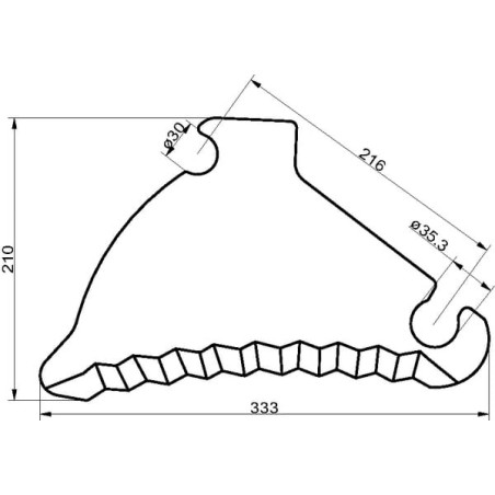 Roundbaler blade - SM06866