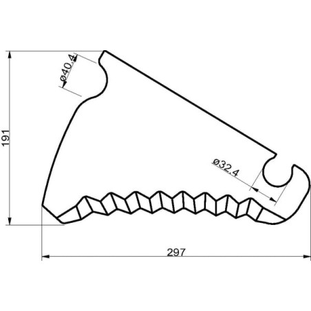 Round baler knife - SM01367