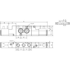 Solenoid valve 5/2-way Namur - SOVNAMUR52B14