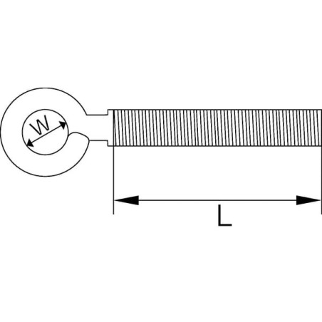 Augenschraube verz. M8x40 - SO084E
