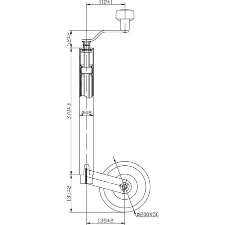 Stützrad 200x50 - STR1620