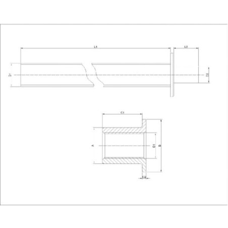 Spindel kpl. 48mm - STR1620NW