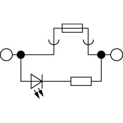 Fuse modular terminal block - ST4FSICLED24