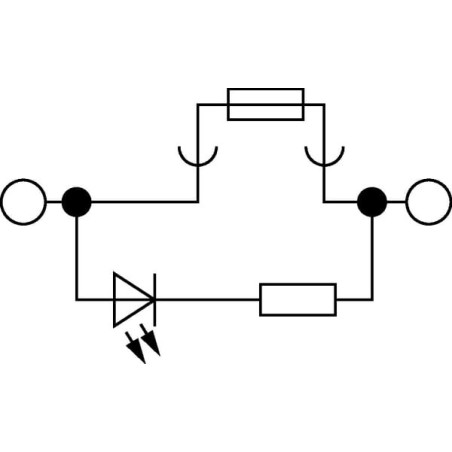 Fuse modular terminal block - ST4FSICLED24