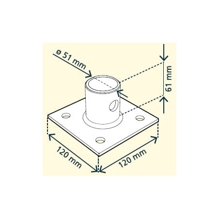 Mocowanie stopy podporowej - STRLTST0151