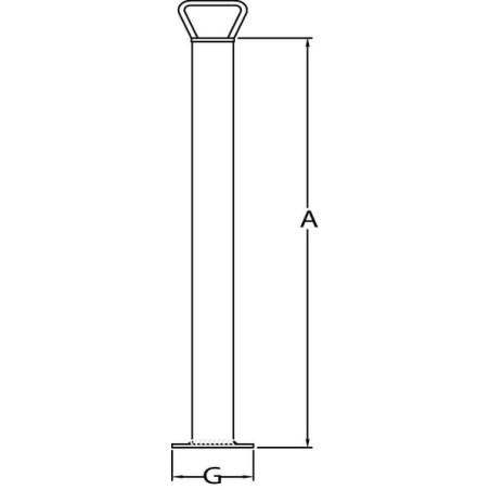 Stabiliser diameter 48mm 600mm - STR24
