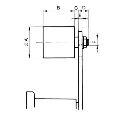 Spannrolle PVC - SR401040PVC
