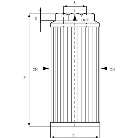 Filtr ssący 250µm 1-1 / 4" - STR1002M250